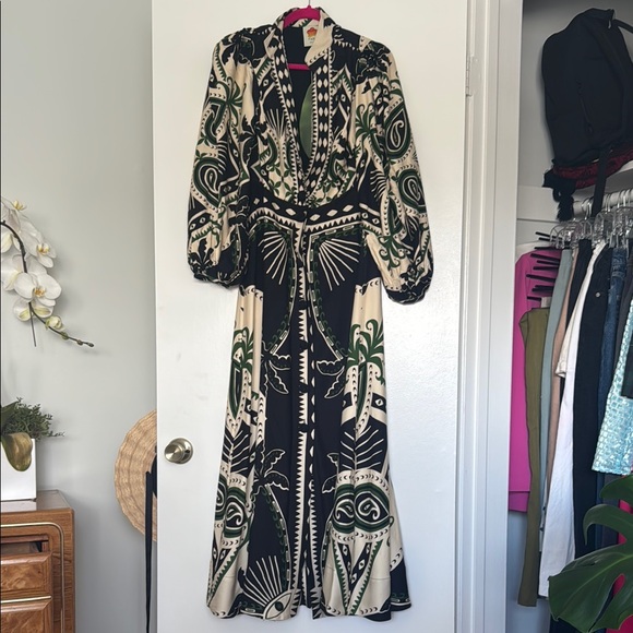 chinese dress ladies Sand Mystical Long Sleeve Maxi Dress